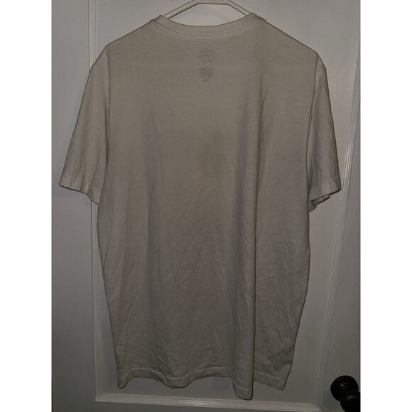 St. John's Bay Mens L White Tahiti Print Short Sleeve T Shirt - Picture 3 of 3